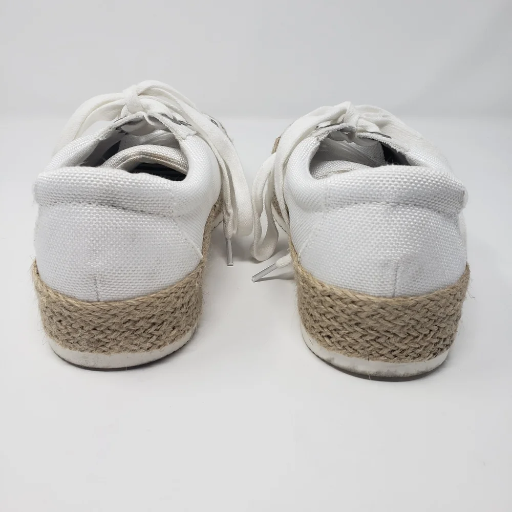 Espadrille White Platform Sneakers.